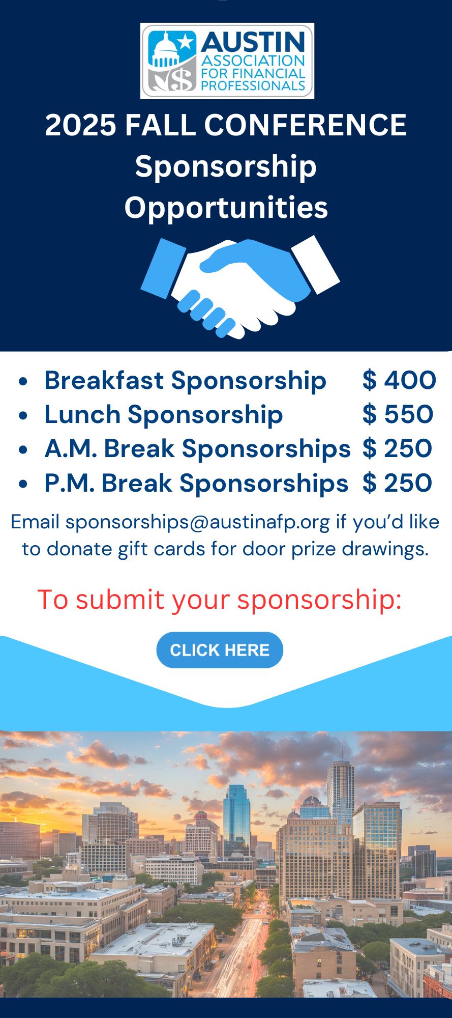 2025 FALL CONFERENCE SPONSORSHIP OPPORTUNITIES